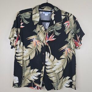 Hawaiian tropical blouse made in Hawaii size L